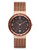 Skagen Denmark Klassik Womens Three Hand Date Stainless Steel Watch Rose Gold Tone - Rose Gold