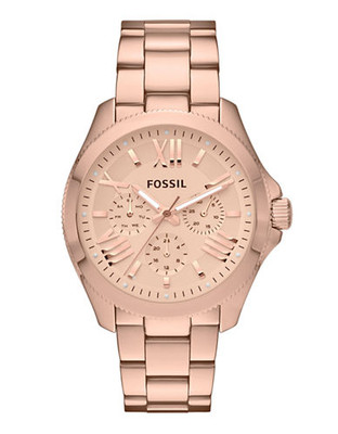 Fossil Cecile Multifunction Stainless Steel Watch  Rose - Rose Gold