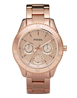 Fossil Stella Rose Gold Plated Stainless Steel Watch - Rose Gold