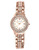 Anne Klein Rosegold tone watch with crystals on bezel and band - Rose Gold