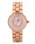 Betsey Johnson Womens Faceted Case Crystal and Rose Gold Bracelet Watch Standard BJ0040204 - Rose Gold