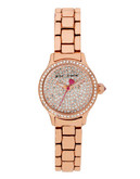 Betsey Johnson Rose Gold Miniature Sized Case & Dial Set in Crystal - Rose Gold