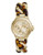 Michael Kors Minisize Gold Tone Stainless Steel and Tortoise Acetate Camille Chronograph Glitz Watch - Multi