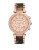 Michael Kors Mid-Size Tortoise Acetate And Rose Gold Tone Stainless Steel Parker Chronograph Glitz Watch - TORTOISE