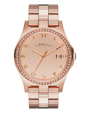 Marc By Marc Jacobs Henry Rose Gold Tonal Bracelet with Glitz - Pink