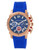 Vince Camuto Textured dial sport watch in rosegold and blue - Rosegold