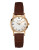 Bulova Womens Diamond Gallery Collection Petite Watch - BROWN