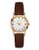 Bulova Womens Diamond Gallery Collection Petite Watch - Brown