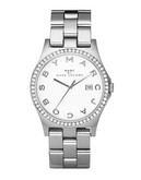 Marc By Marc Jacobs Henry Glitz Stainless Steel Bracelet - Silver