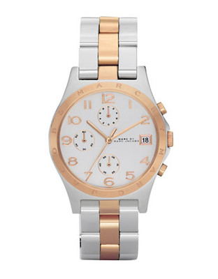 Marc By Marc Jacobs Henry 2 Tone Chronograph Bracelet - Two Tone