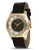 Marc By Marc Jacobs Henry Skeleton Gold with Black Leather Strap - Gold