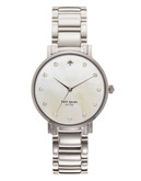 Kate Spade New York Stainless Steel With Crystal Marker Gramercy Watch - Silver