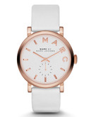 Marc By Marc Jacobs Baker White Leather Strap - White