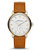 Marc By Marc Jacobs Baker Gold With Tan Leather Strap - Tan