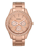 Fossil Stella Stainless Steel Watch - Rose-Gold