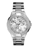 Guess Polished Silver Watch - Silver Tone