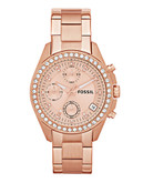 Fossil Decker Chronograph Stainless Steel Watch - Rose - Rosegold