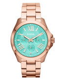 Fossil Cecile Multifunction Stainless Steel Watch Rose - Green