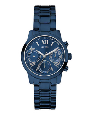 Guess Ladies ChronographLook Blue Tone Watch 36.5mm W0448L5 - Blue