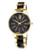 Anne Klein Round goldtone case with a goldtone and brown plastic with a brown dial - Gold
