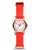 Marc By Marc Jacobs Dinky Rose Gold With Infrared Leather Strap - Red