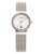 Skagen Denmark Striped Mesh Large Rose Gold Watch - Two Tone