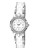 Anne Klein Women's Silver tone and ceramic with crystals Watch - WHITE