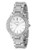 Fossil Round Silver Dial With Glitz And Silver Bracelet Watch - Silver