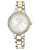 Anne Klein Two Tone Round Watch and Band with Bezel Crystals - TWO TONE