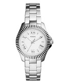 Fossil Cecile Small ThreeHand Stainless Steel Watch - Silver