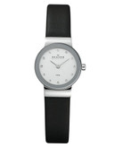 Skagen Denmark Leather Watch - Black
