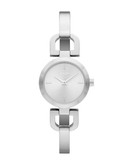 Dkny Stainless Steel Bangle Watch - Silver