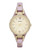 Fossil Georgia Three Hand Leather Watch - Lavender - Lavender