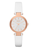 Dkny White and Rose Gold Watch - White