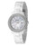 Fossil Mini Stella Mother of Pearl Dial With Glitz And White Resin Bracelet Watch - White