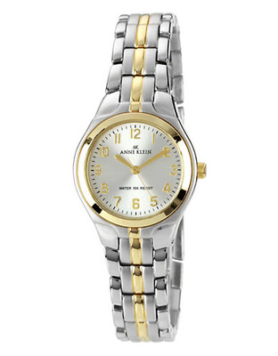 Anne Klein Two tone ladies classic round watch - Two Tone