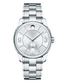 Movado Women's Lx Stainless Steel Case Watch - Silver