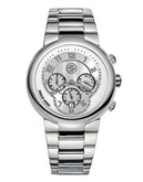Philip Stein Large Stainless Steel Chronograph Active Watch - Silver