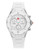 Michele Large Tahitian Jellybean Stainless Steel Watch - White