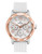 Bulova Rose Gold Sport Watch - White