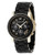 Michael Kors Women's Gold Case Black Polyurethane Strap Watch - Gold/Black