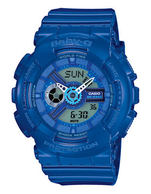 Casio Womens Baby G Oversized AnaDigi Watch - Blue