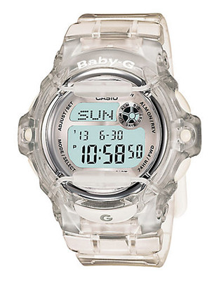 Casio Women's Baby G Pink Clear Silver Watch - Silver