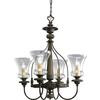 Fiorentino Collection Forged Bronze 4-light Chandelier