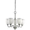 Richmond Hill Collection Brushed Nickel 5-light Chandelier