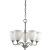 Richmond Hill Collection Brushed Nickel 5-light Chandelier