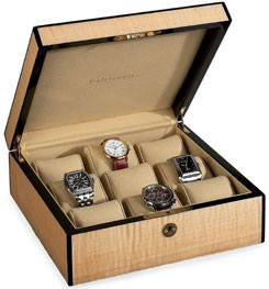 Venlo Blond Collection Fiddleback Maple 9 Watch Case