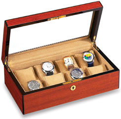 Vox Luxury Rosewood Finish 8 Display Watch Case