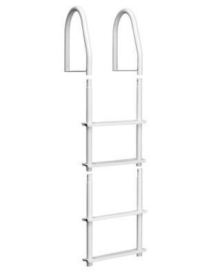 Dock Ladder, White Galvalume, 4 Step Fixed