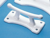 Dock Cleat, 4 Inch White Aluminum Classic Cleat